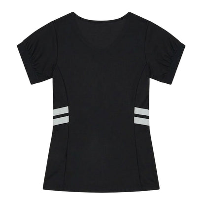 Black - Back - Ellesse Womens-Ladies Lowery V Neck T-Shirt