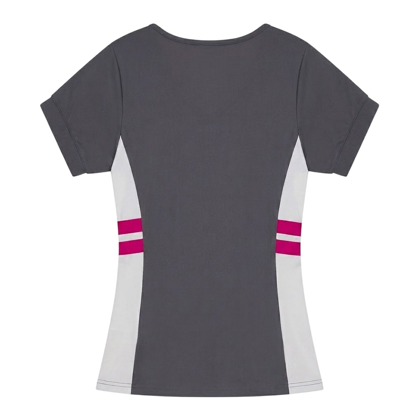 Dark Grey - Back - Ellesse Womens-Ladies Lowery V Neck T-Shirt