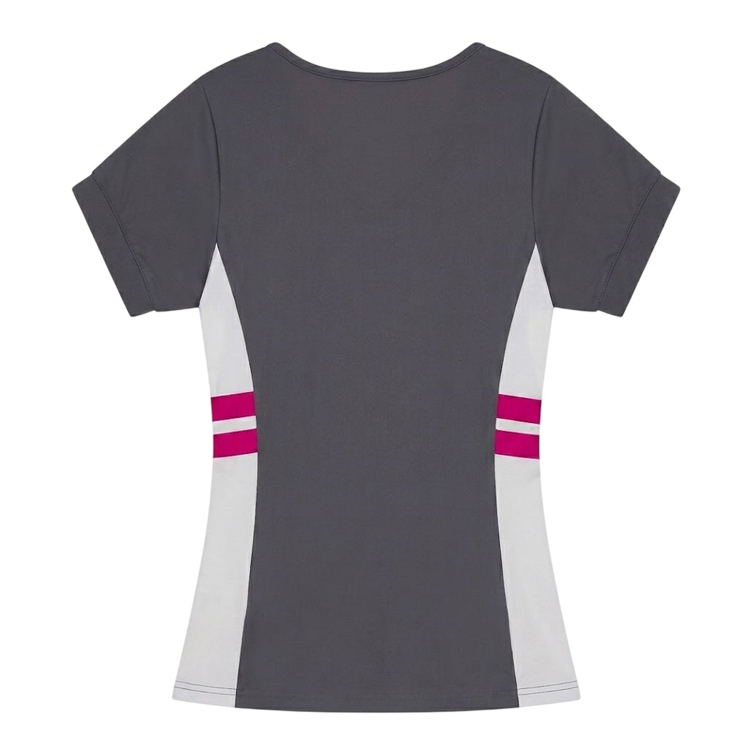 Dark Grey - Back - Ellesse Womens-Ladies Lowery V Neck T-Shirt