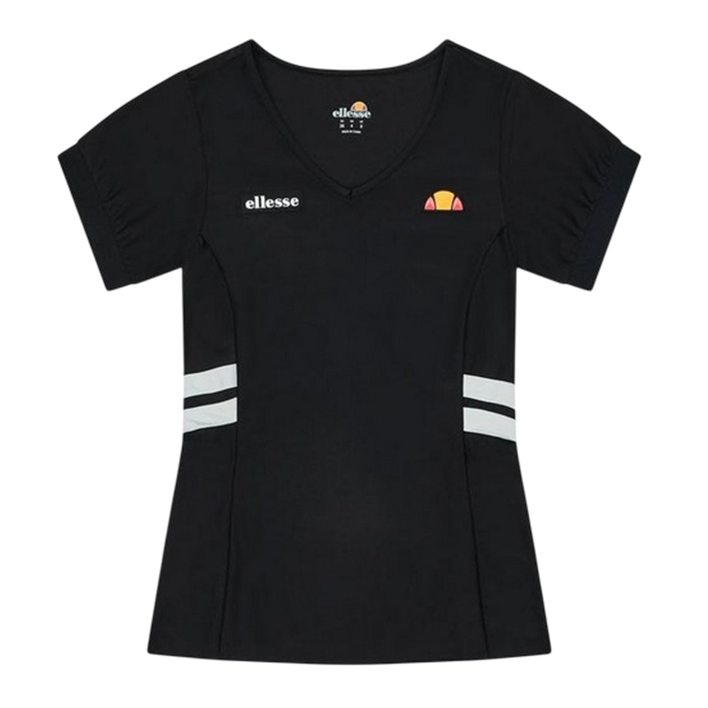 Black - Front - Ellesse Womens-Ladies Lowery V Neck T-Shirt
