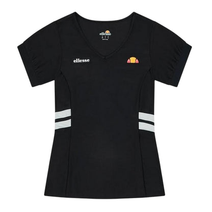 Black - Front - Ellesse Womens-Ladies Lowery V Neck T-Shirt