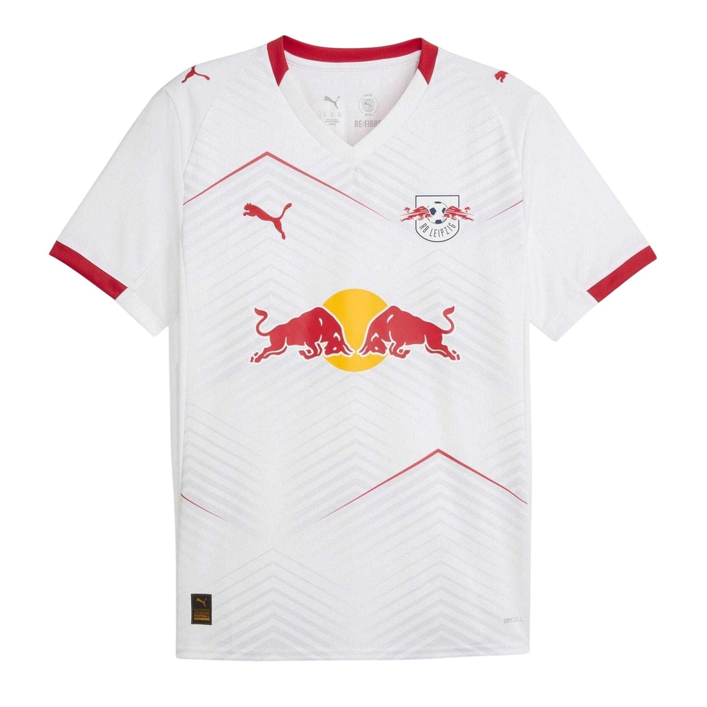White-Red - Front - Puma Mens Leipzig 25-26 Red Bull Home Jersey