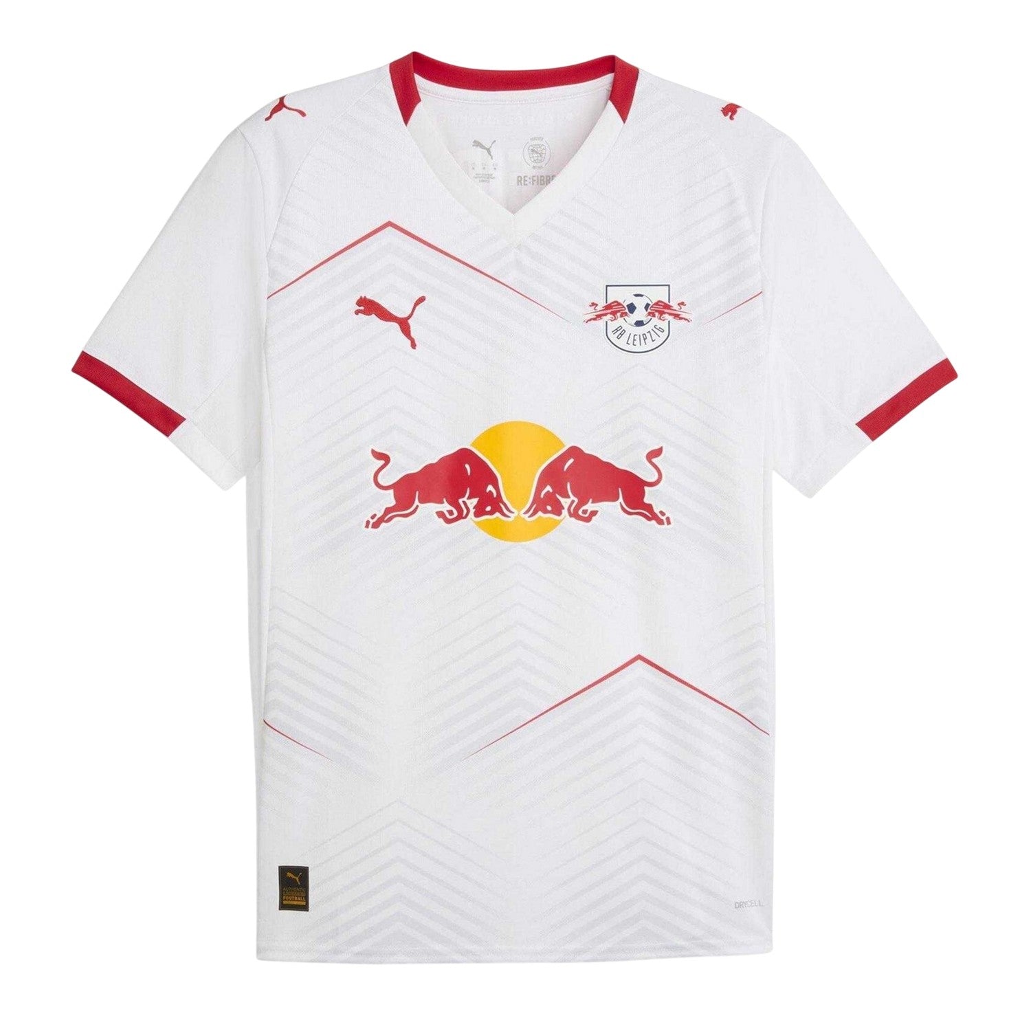 White-Red - Front - Puma Mens Leipzig 25-26 Red Bull Home Jersey