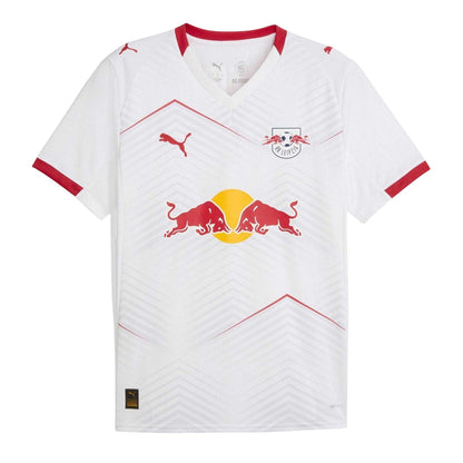 White-Red - Front - Puma Mens Leipzig 25-26 Red Bull Home Jersey