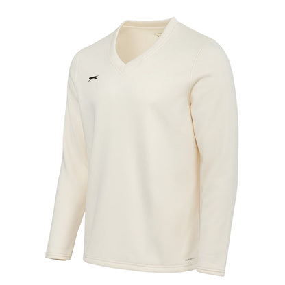 Cream - Side - Slazenger Childrens-Kids Logo Sweatshirt