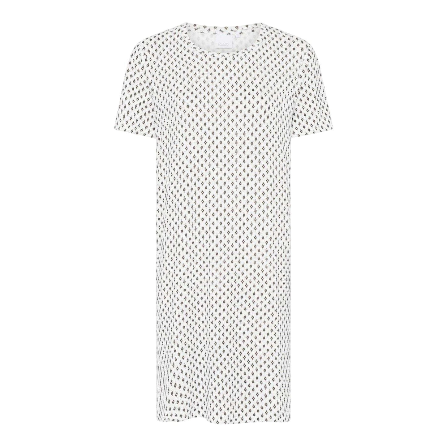 Snow White - Front - CCDK Copenhagen Womens-Ladies Nicole Short-Sleeved Slip Dress