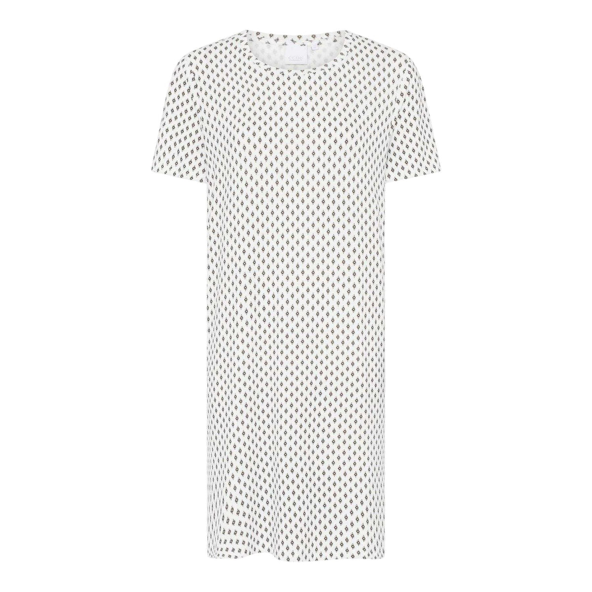 Snow White - Front - CCDK Copenhagen Womens-Ladies Nicole Short-Sleeved Slip Dress