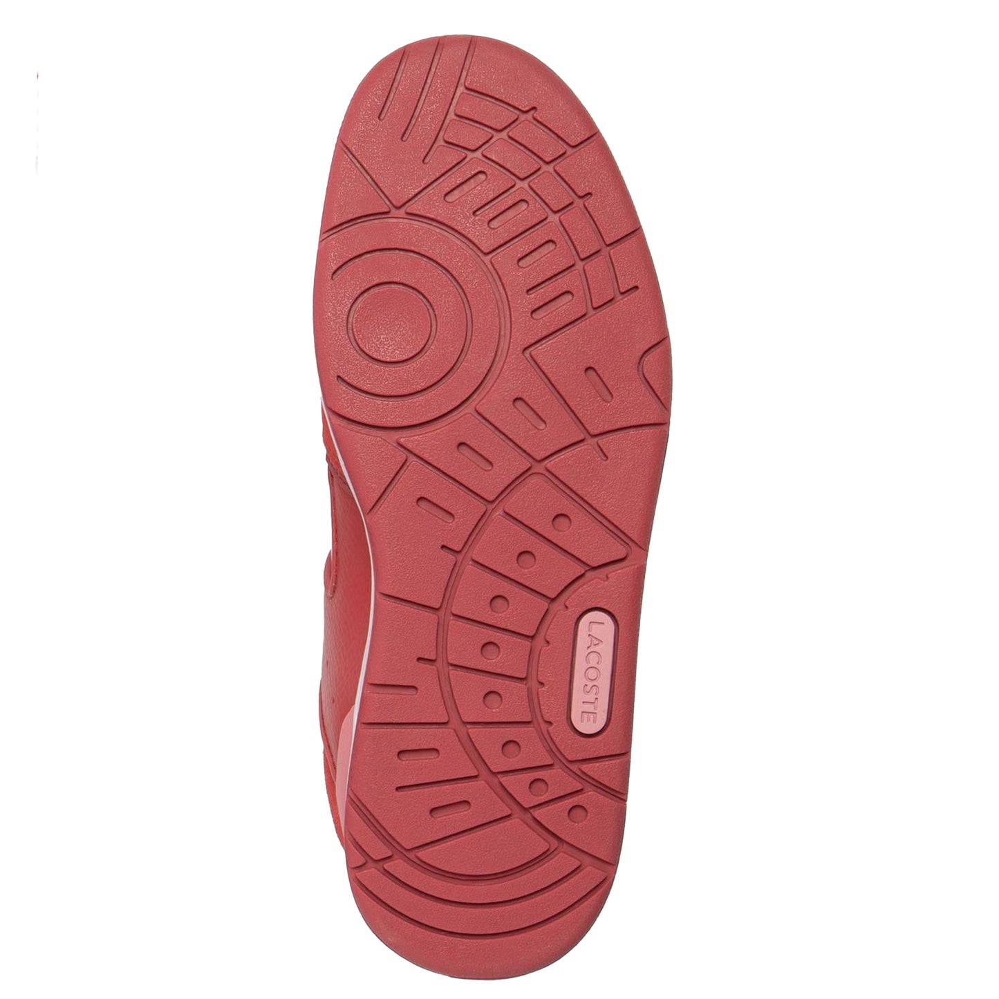 Pink-White - Side - Lacoste Womens-Ladies Court Cage Leather Trainers