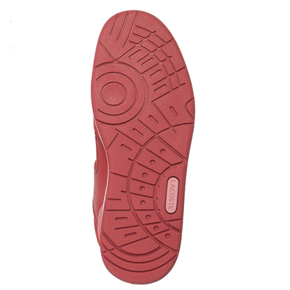 Pink-White - Side - Lacoste Womens-Ladies Court Cage Leather Trainers
