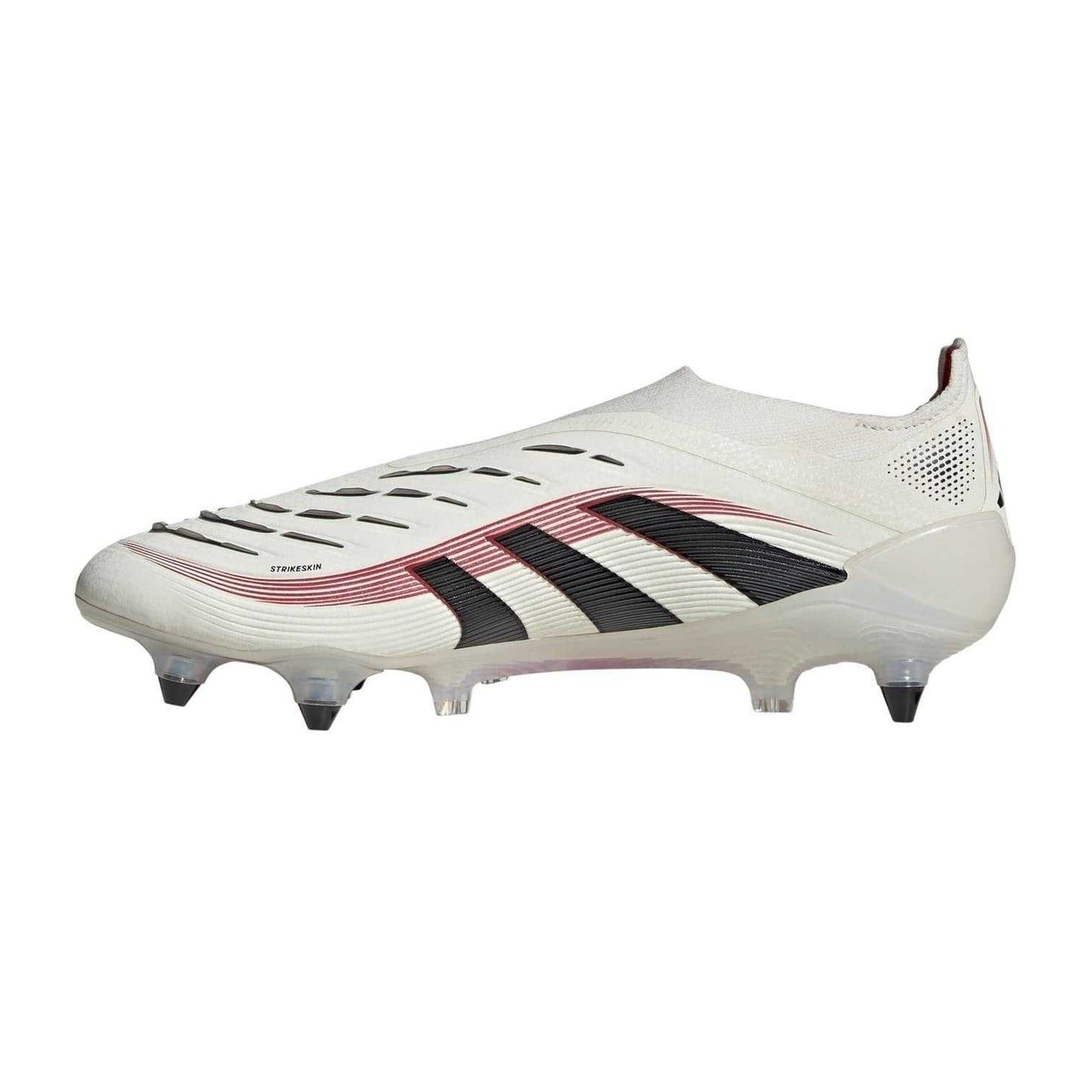 Off White-Black - Side - Adidas Mens Predator Elite 3 Stripes Soft Ground Football Boots