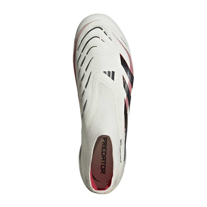 Off White-Black - Pack Shot - Adidas Mens Predator Elite 3 Stripes Soft Ground Football Boots