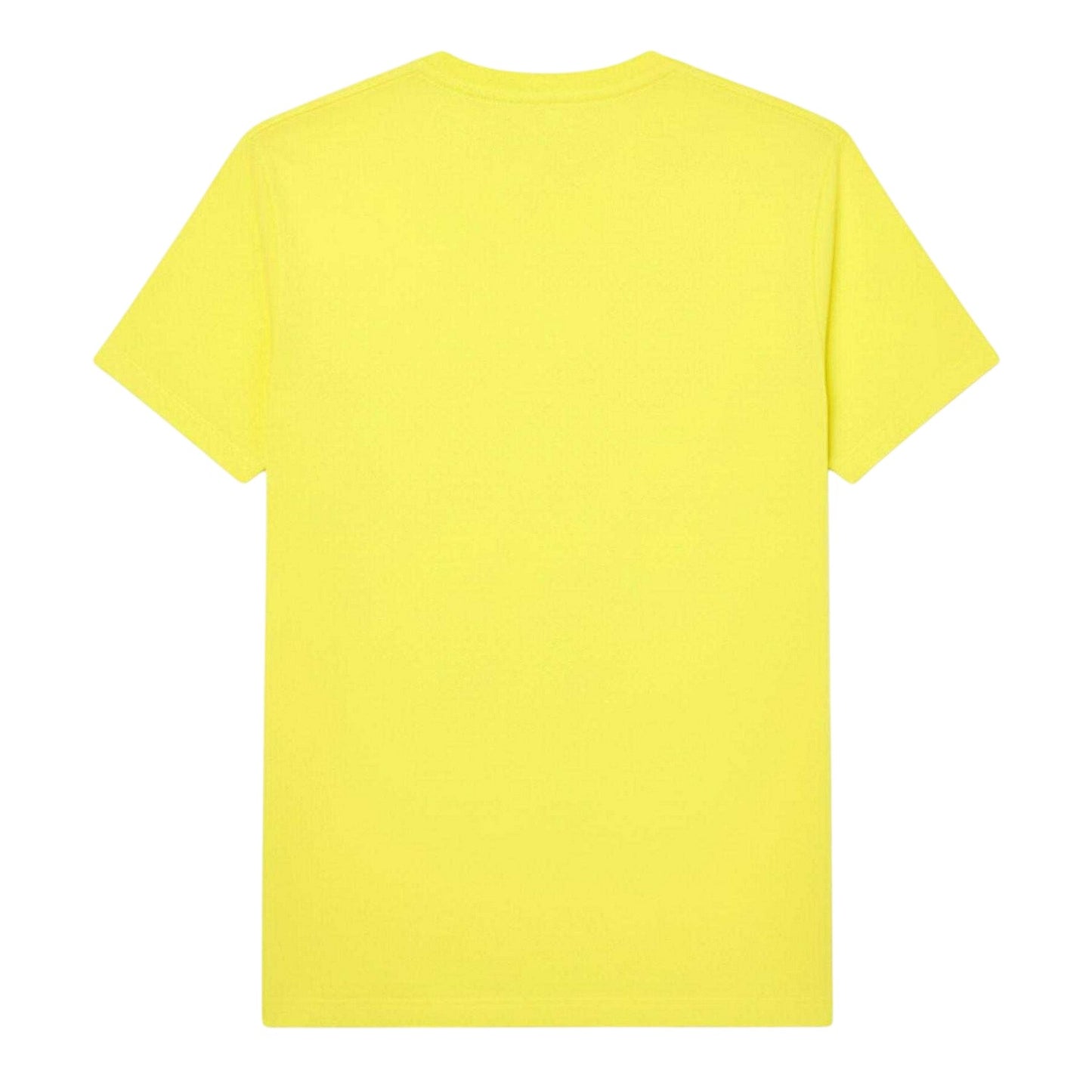 Yellow - Back - Lacoste Mens Embroidered Pima Cotton T-Shirt