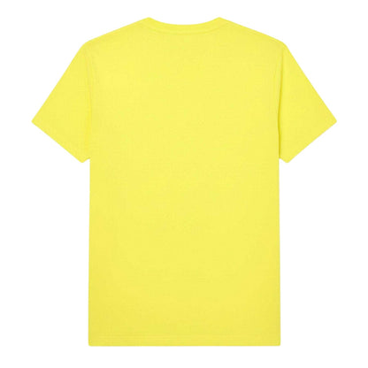 Yellow - Back - Lacoste Mens Embroidered Pima Cotton T-Shirt