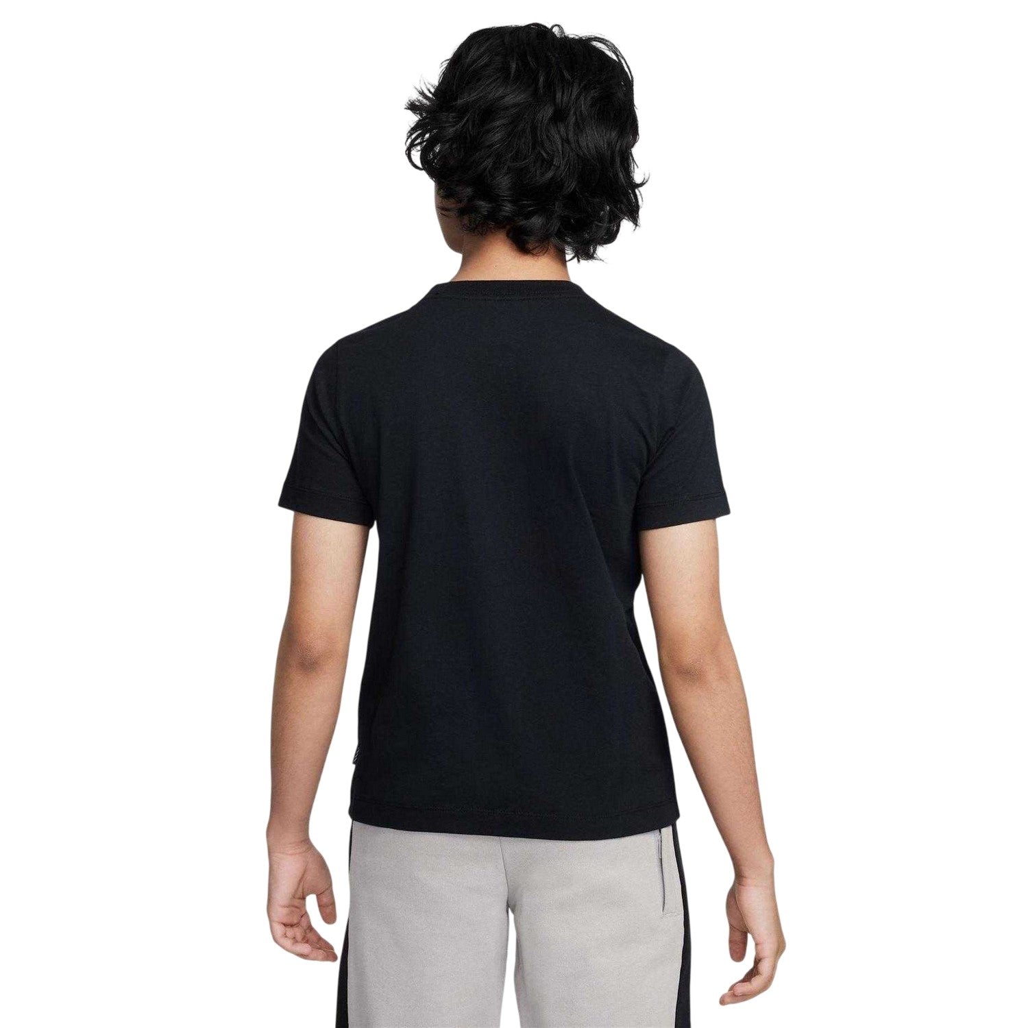Black - Back - Nike Boys Air Swoosh Jersey T-Shirt