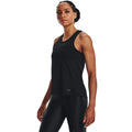 Black - Side - Under Armour Womens-Ladies Iso-Chill Vest Top