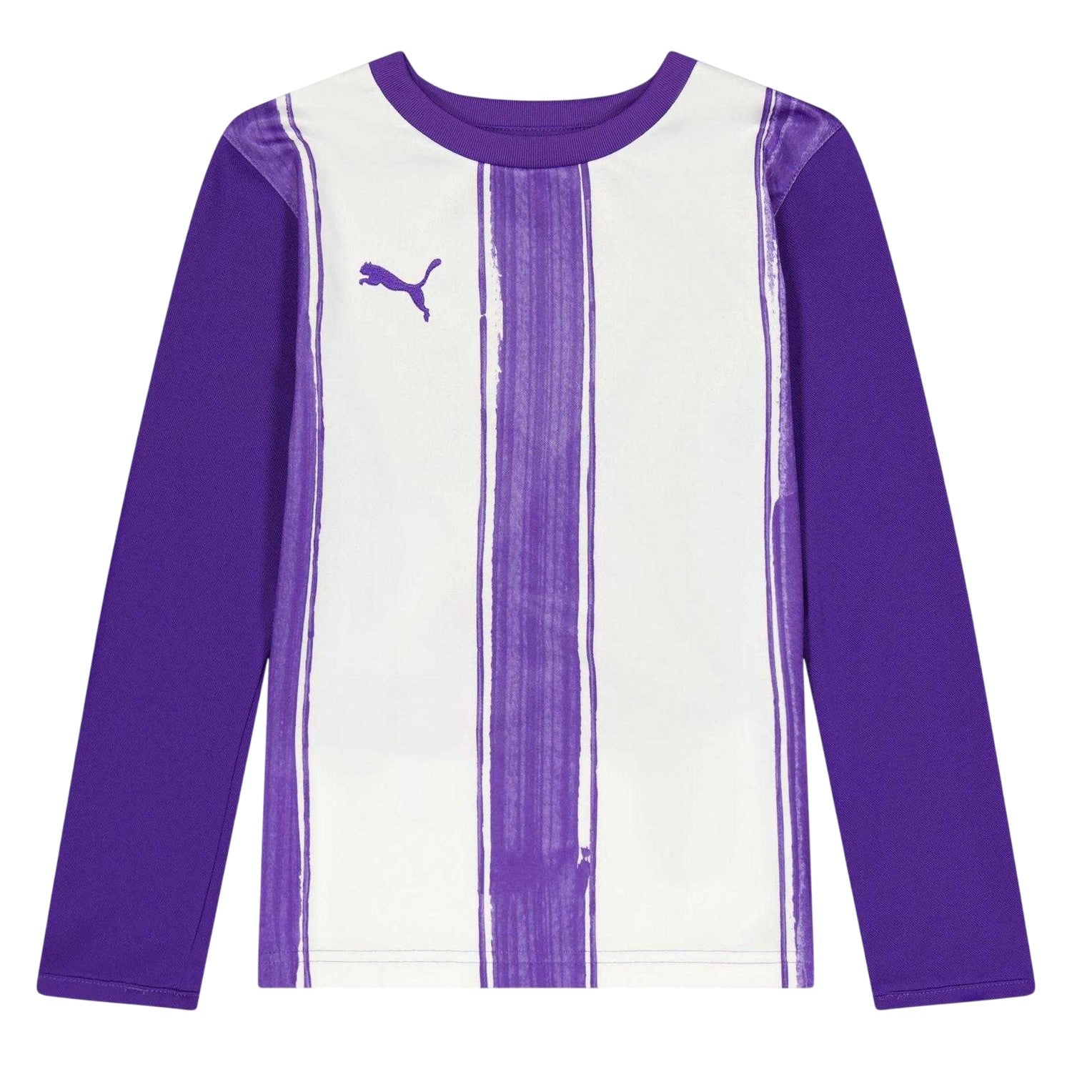 Purple - Front - Puma Childrens-Kids Contrast Long-Sleeved Sweatshirt