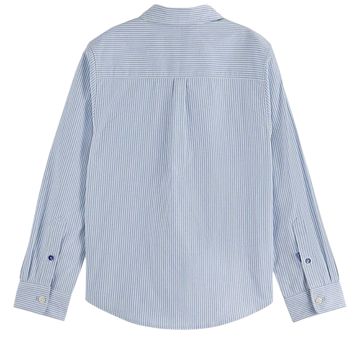 Blue - Back - Scotch And Soda Boys Oxford Long-Sleeved Shirt