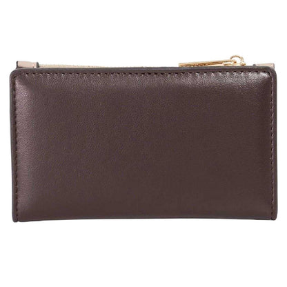 Dark Brown Print - Back - Dune London Womens-Ladies Kennero Colour Block Wallet