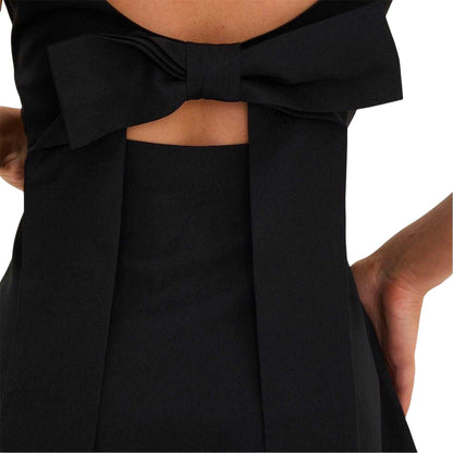 Black - Side - It Womens-Ladies Bow Detail Regular Sleeveless Mini Dress
