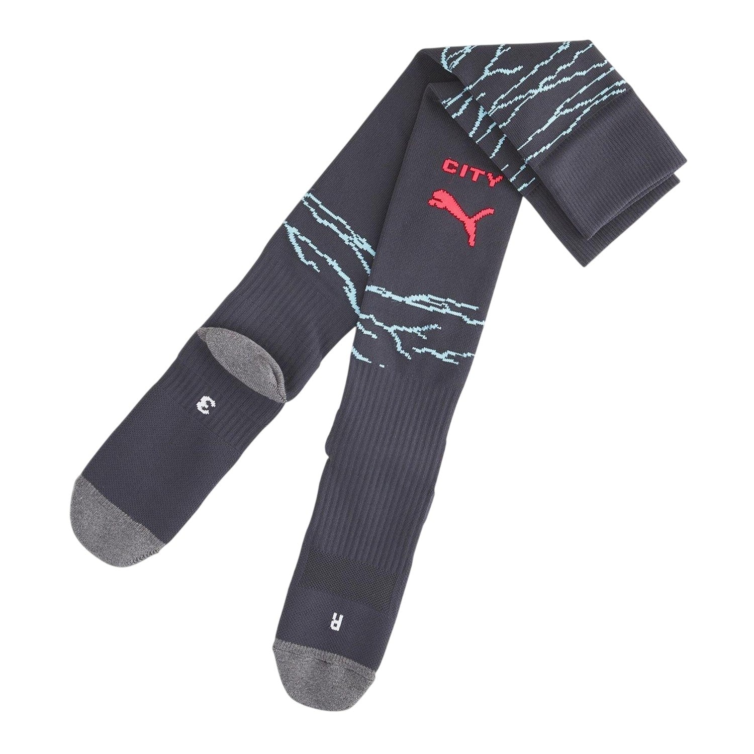 Dark Navy - Front - Puma Mens Manchester City FC Replica Football Socks