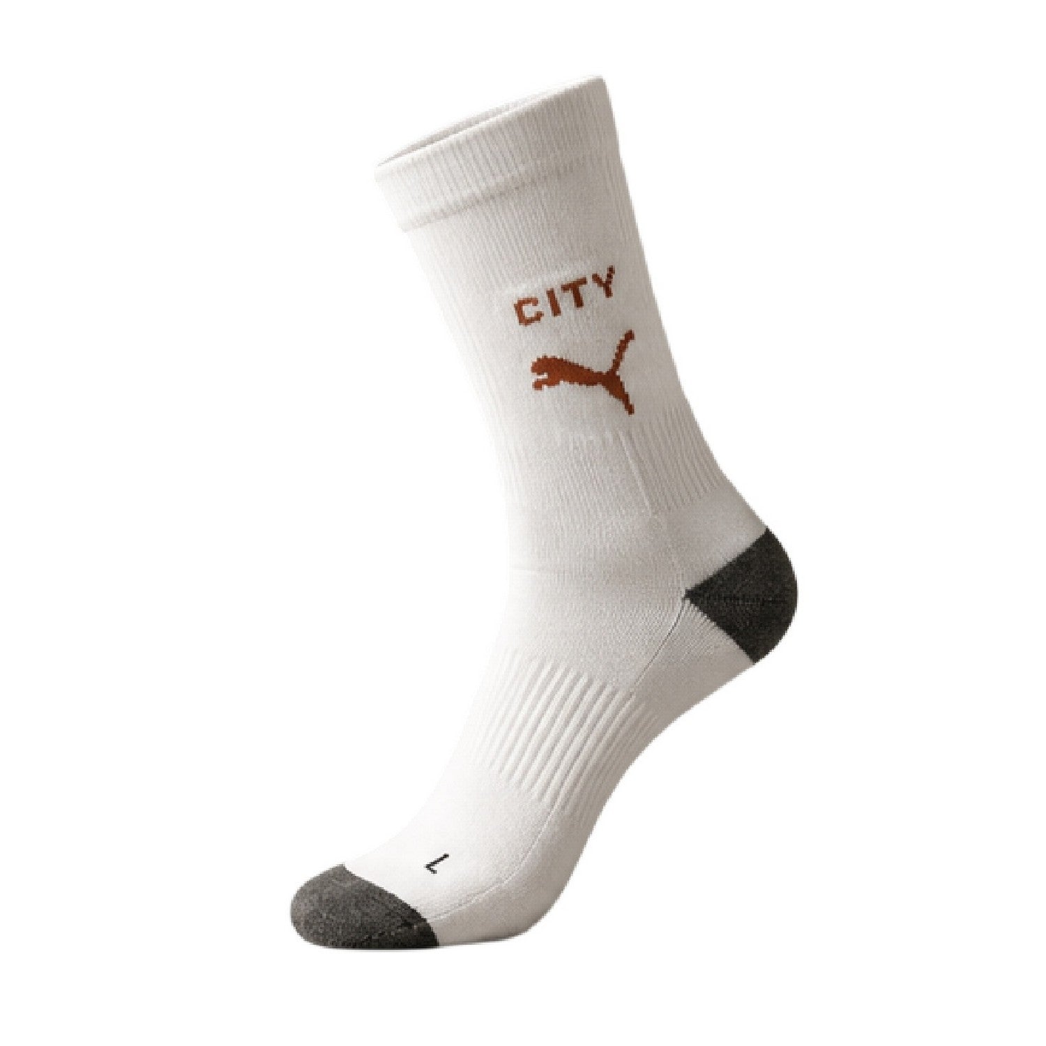 Puma White-Red - Side - Puma Mens Manchester City FC Stripes Football Socks