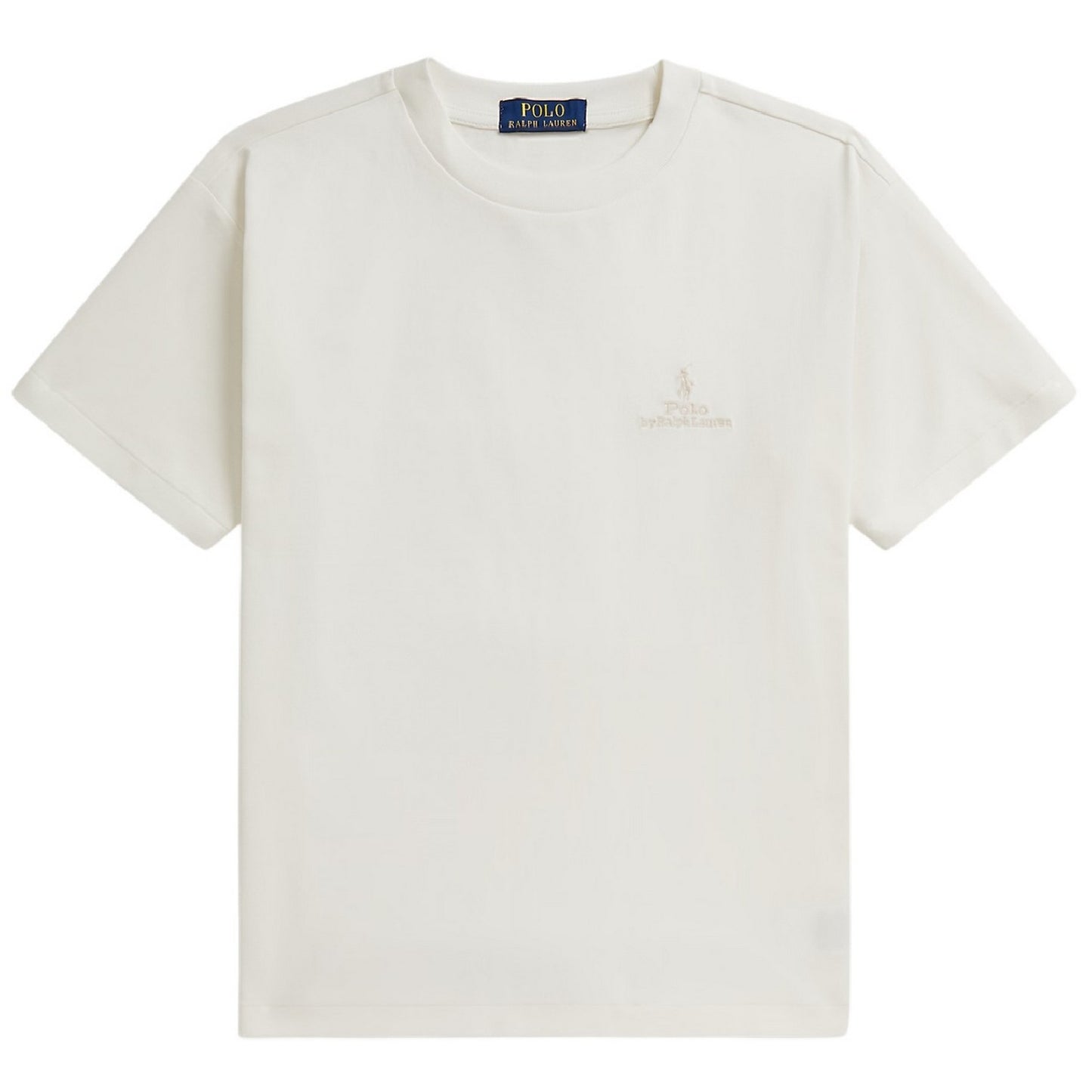 White - Front - Ralph Lauren Childrens-Kids Logo Relaxed Fit T-Shirt