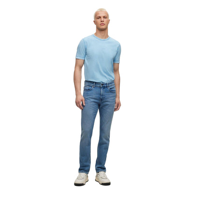 Blue - Side - Boss Mens Delaware BC-C Slim Jeans