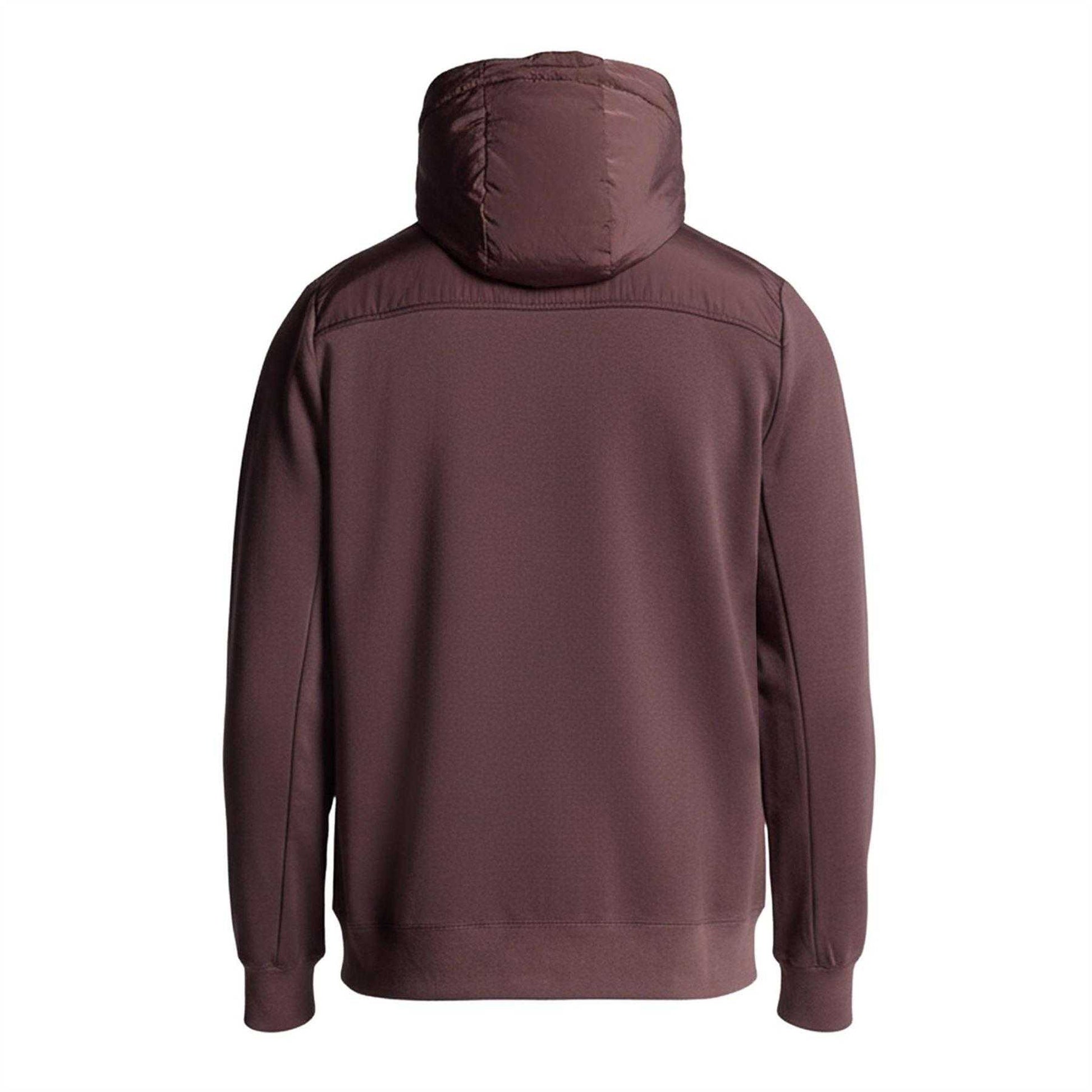 Brown - Back - Lyle & Scott Mens Logo Hybrid Jacket