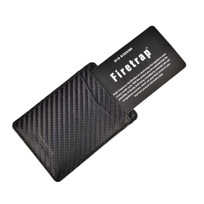 Black - Lifestyle - Firetrap Ribbed Leather Card Holder