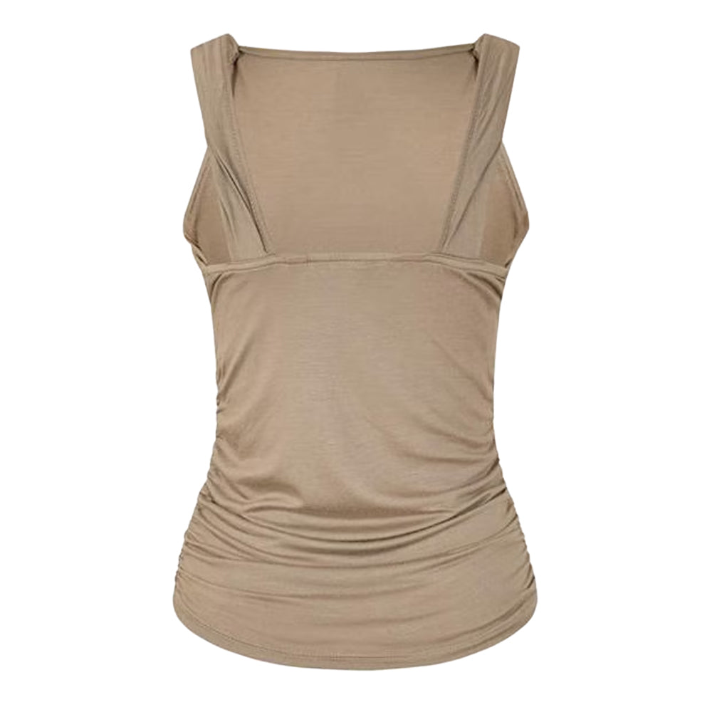 Moon Rock - Back - Vero Moda Womens-Ladies Boat Neck Slim Tank Top