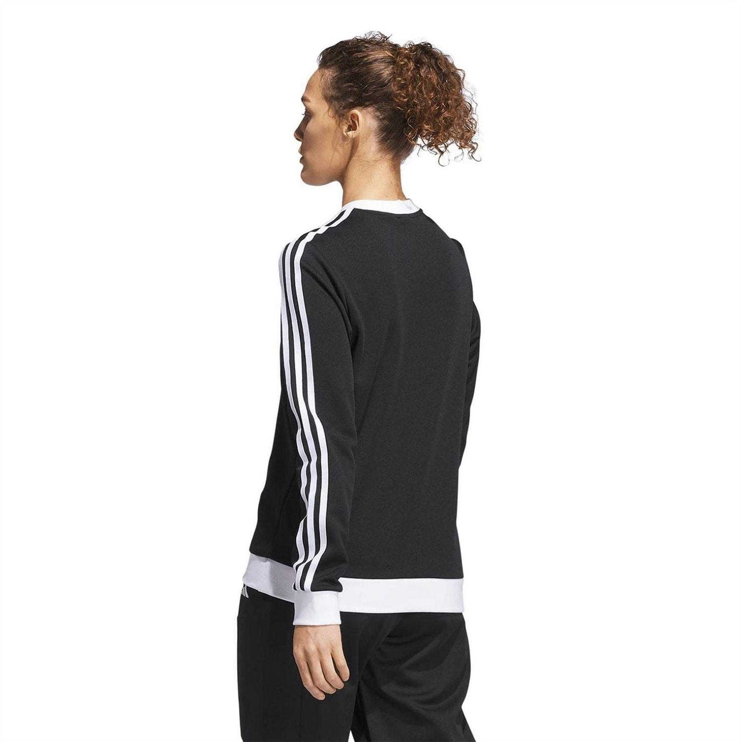 Black - Back - Adidas Womens-Ladies Jay3lle Crew Neck Sweatshirt