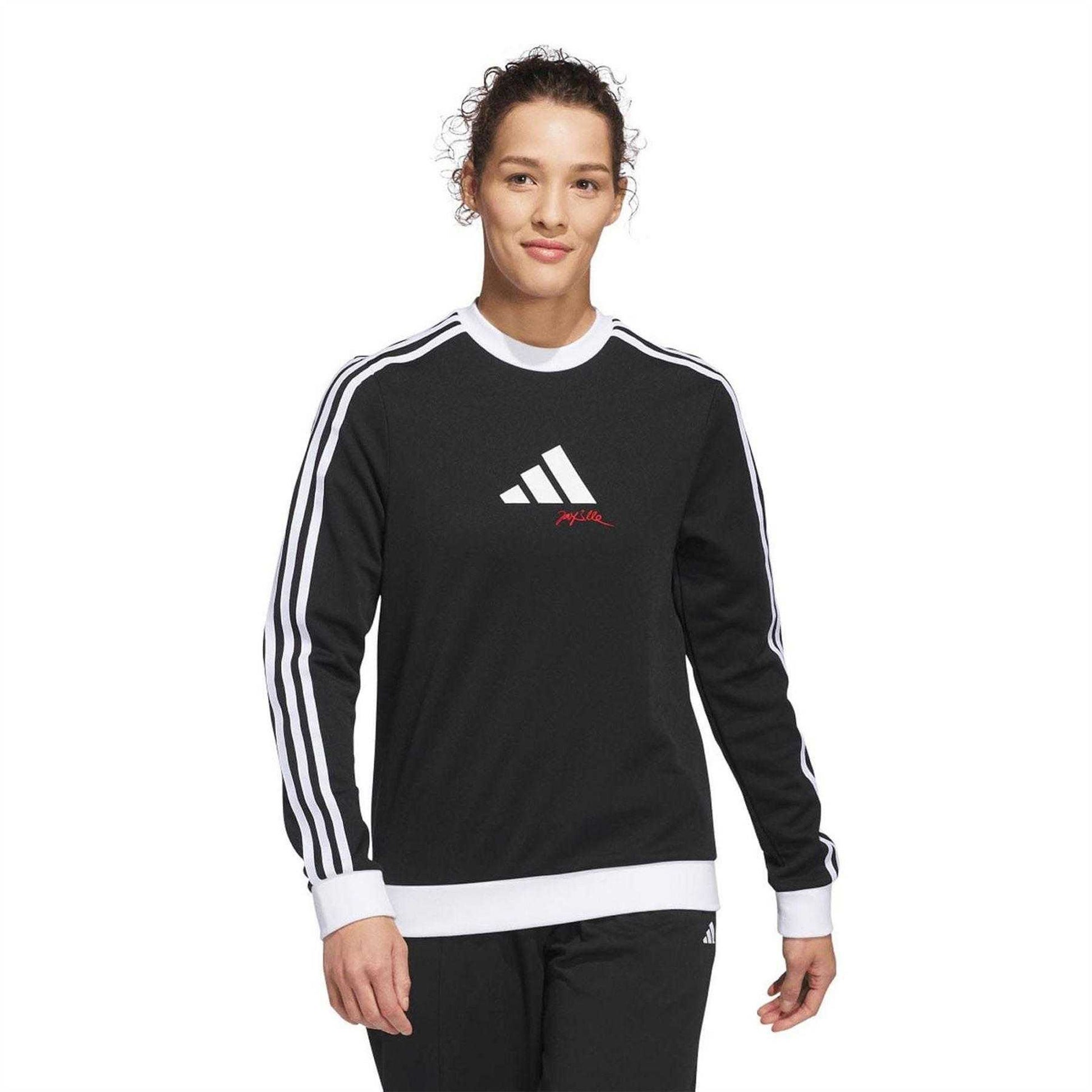Black - Lifestyle - Adidas Womens-Ladies Jay3lle Crew Neck Sweatshirt
