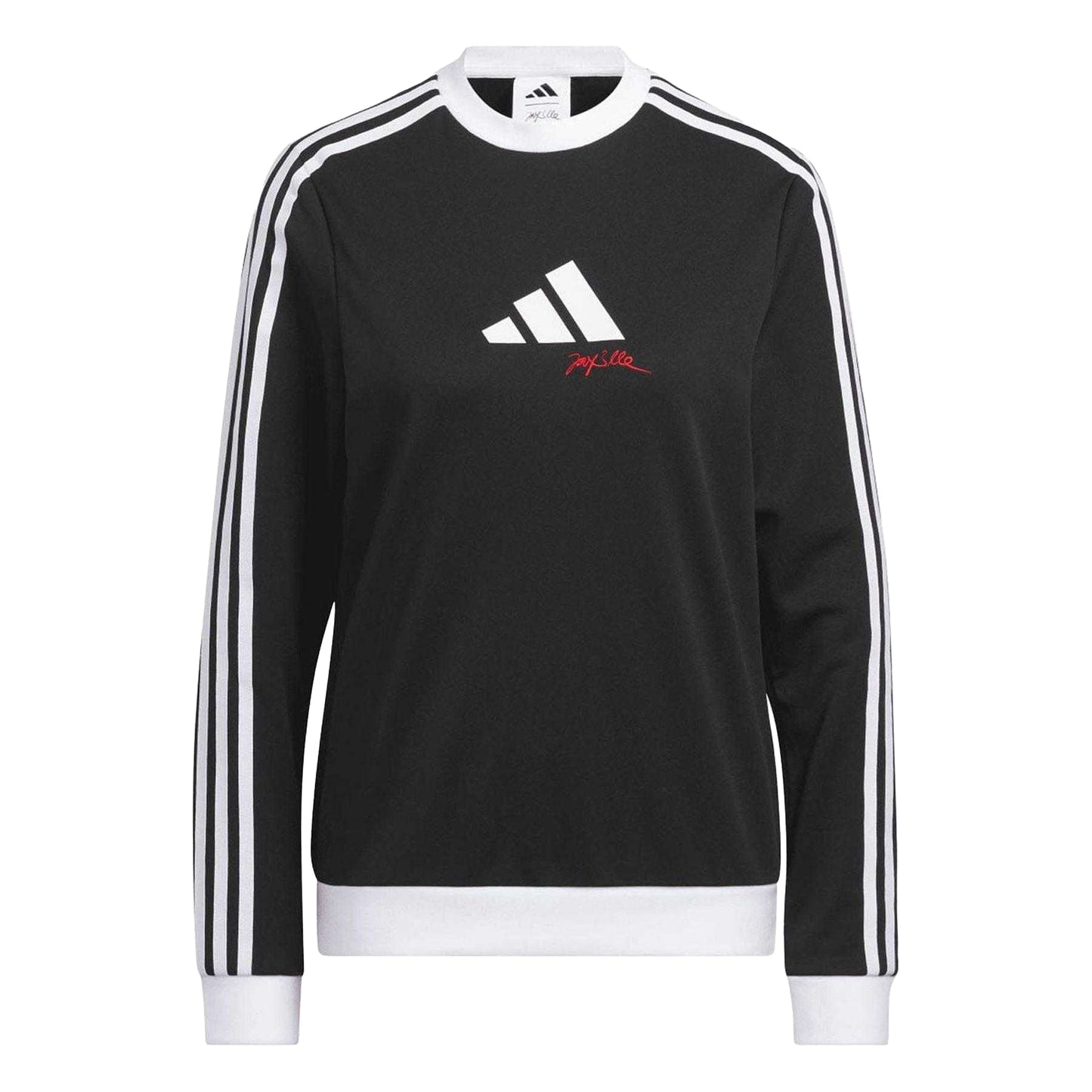 Black - Front - Adidas Womens-Ladies Jay3lle Crew Neck Sweatshirt