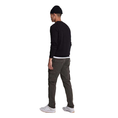 Green - Back - Lyle & Scott Mens Embroidered Logo Cargo Trousers