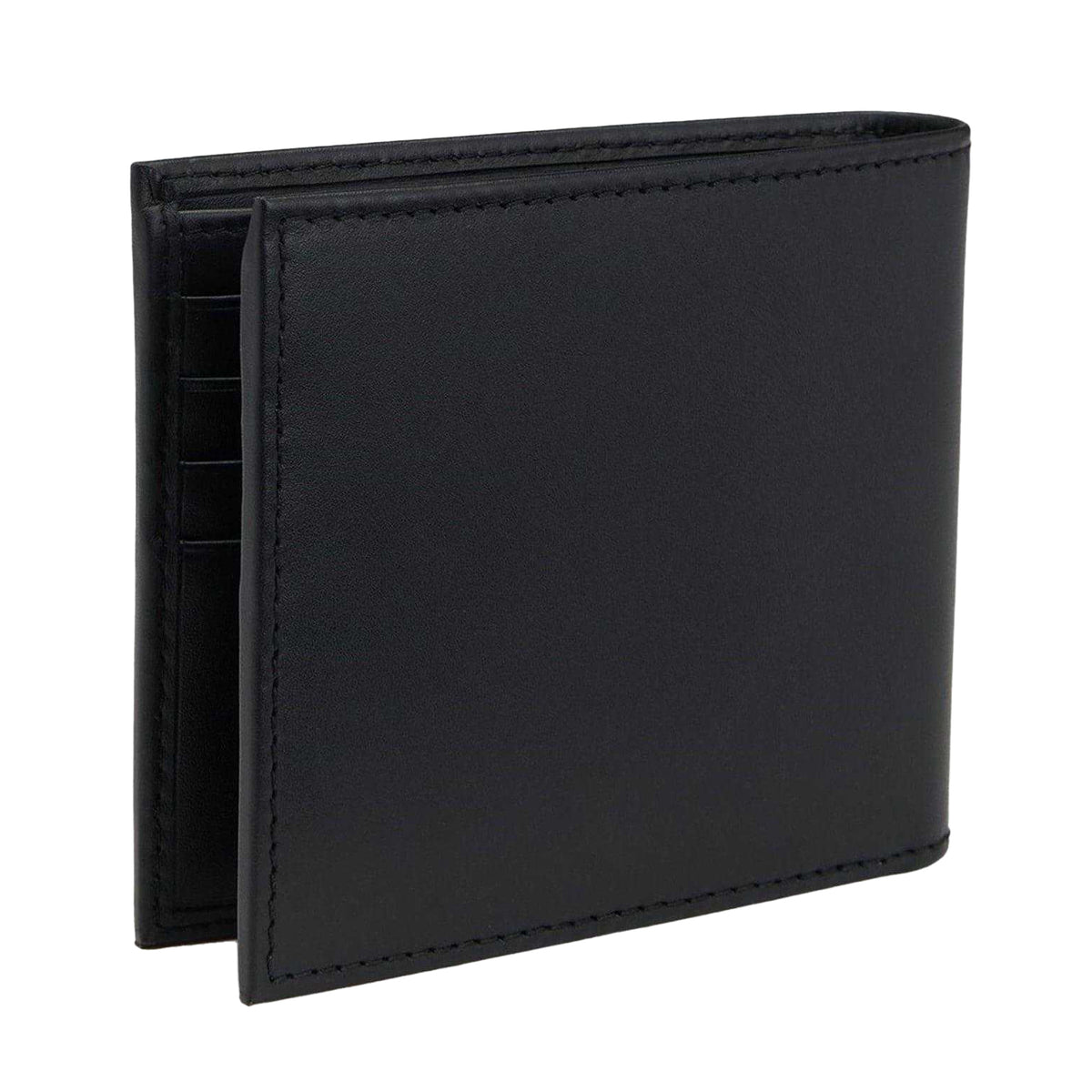 Black - Back - Boss Randy Bi-Fold Leather Wallet