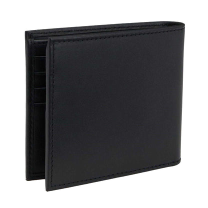 Black - Back - Boss Randy Bi-Fold Leather Wallet