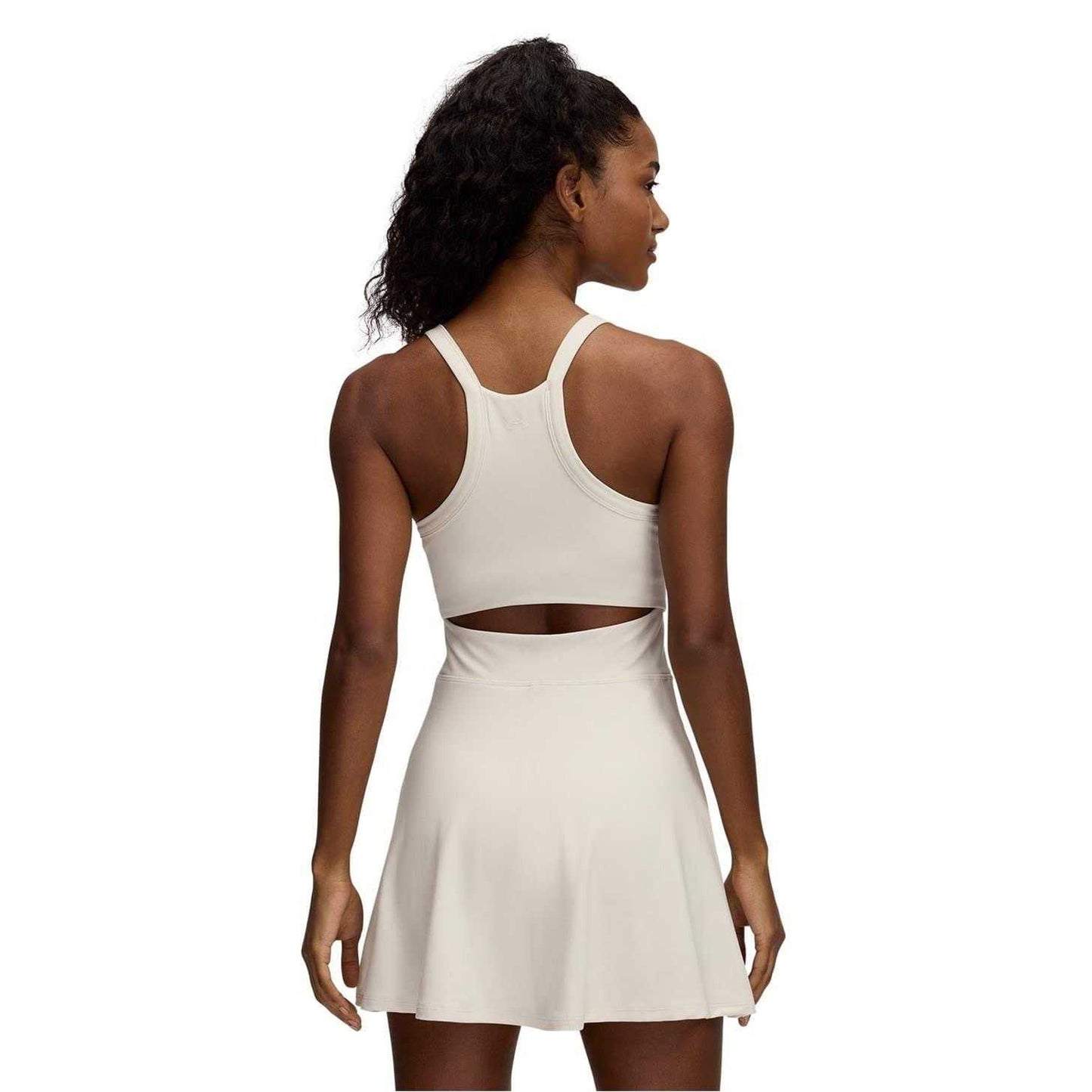 Brown - Back - Under Armour Womens-Ladies Meridian Athletic Dress