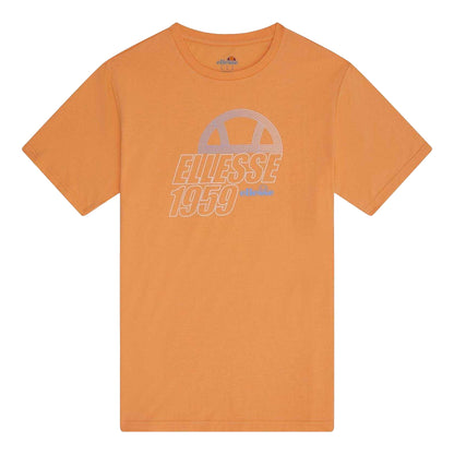 Orange - Front - Ellesse Mens Blakeney Graphic Print Logo T-Shirt