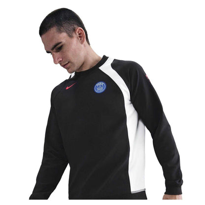 Black-White - Side - Nike Mens T90 2025-2026 Paris Saint Germain FC Sweatshirt