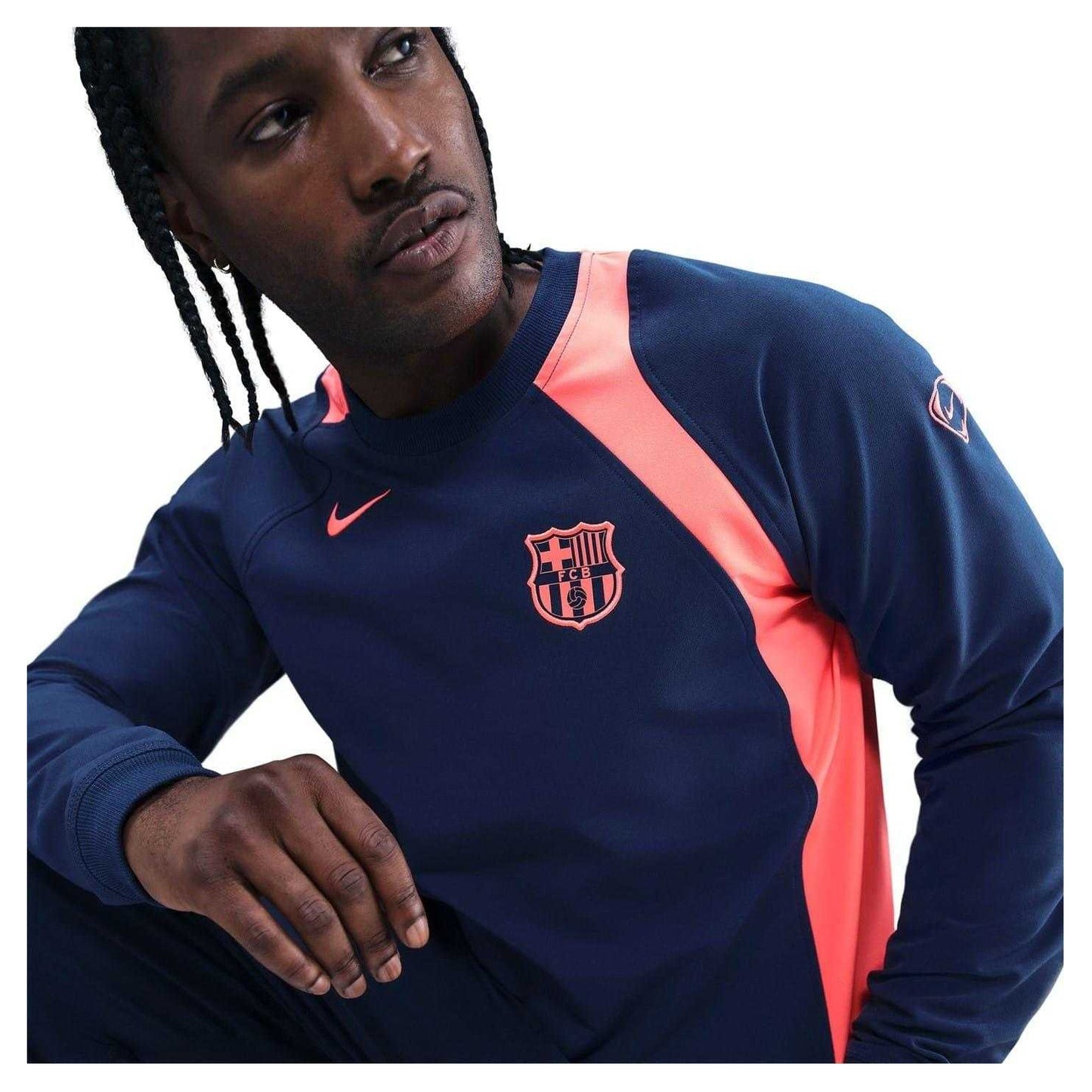 Blue-Orange - Lifestyle - Nike Mens T90 2025-2026 FC Barcelona Sweatshirt