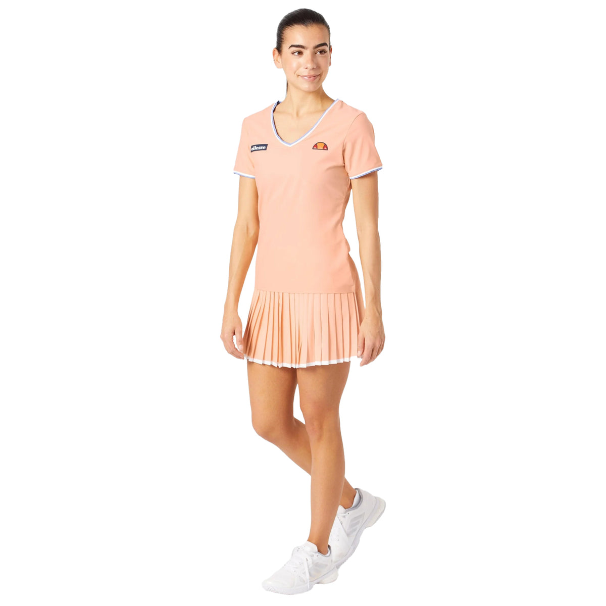 Light Orange - Lifestyle - Ellesse Womens-Ladies V Neck T-Shirt