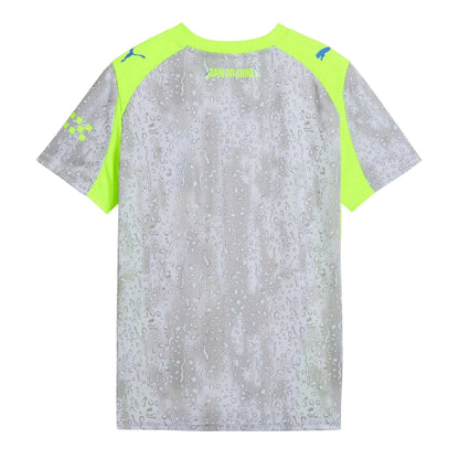 Grey-Green - Back - Puma Childrens-Kids 25-26 Manchester City FC Third Jersey
