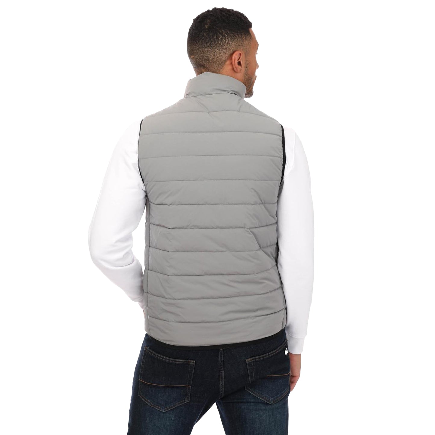 Grey - Back - Weekend Offender Mens Jaspar Gilet