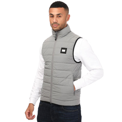 Grey - Side - Weekend Offender Mens Jaspar Gilet