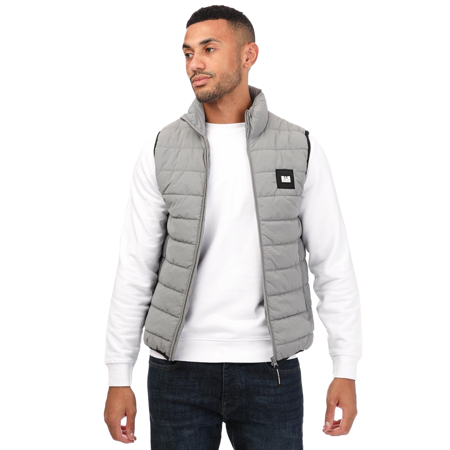 Grey - Front - Weekend Offender Mens Jaspar Gilet