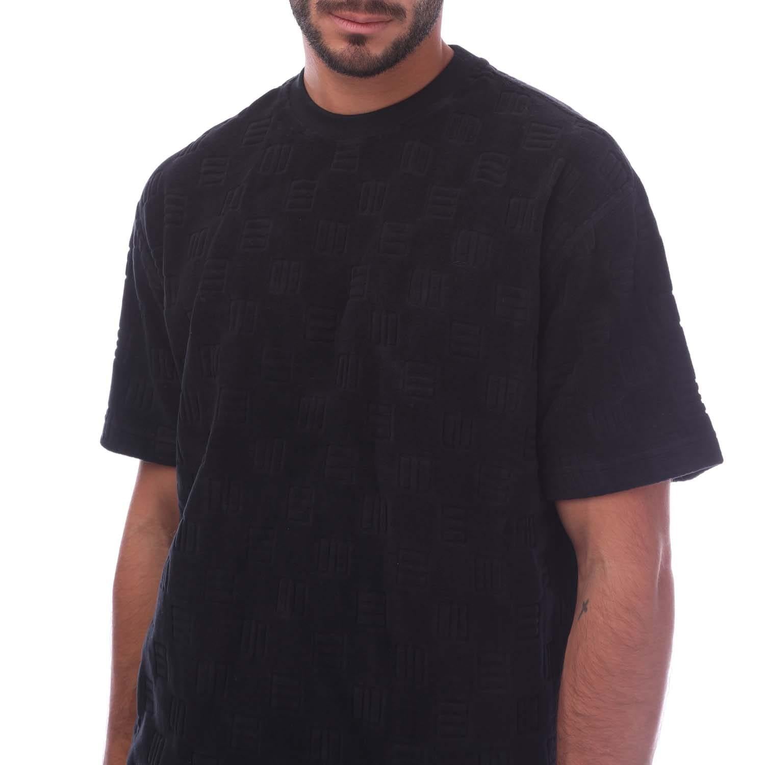 Black - Side - Ambush Mens Monogram Chenille T-Shirt