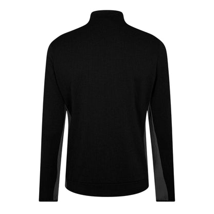 Black-White - Back - Macron Mens Barbarians 24-25 Fleece Track Jacket
