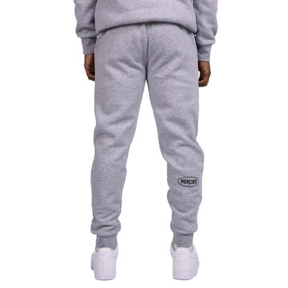 Grey Marl - Back - Mercier Mens Anonymous Jogging Bottoms