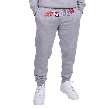 Grey Marl - Front - Mercier Mens Anonymous Jogging Bottoms