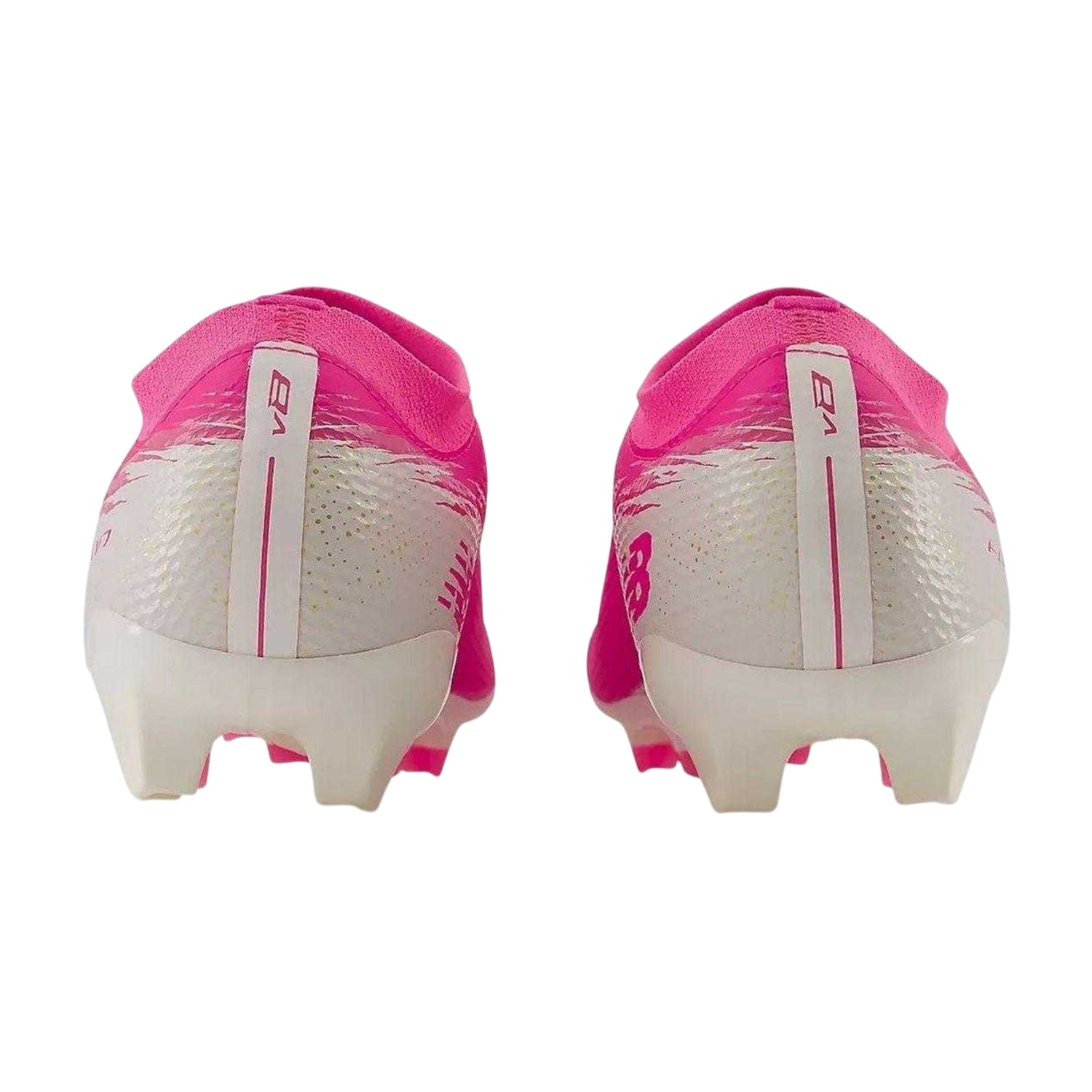 Pink-White - Back - New Balance Mens Furon Team FG V8 Firm Ground Football Boots